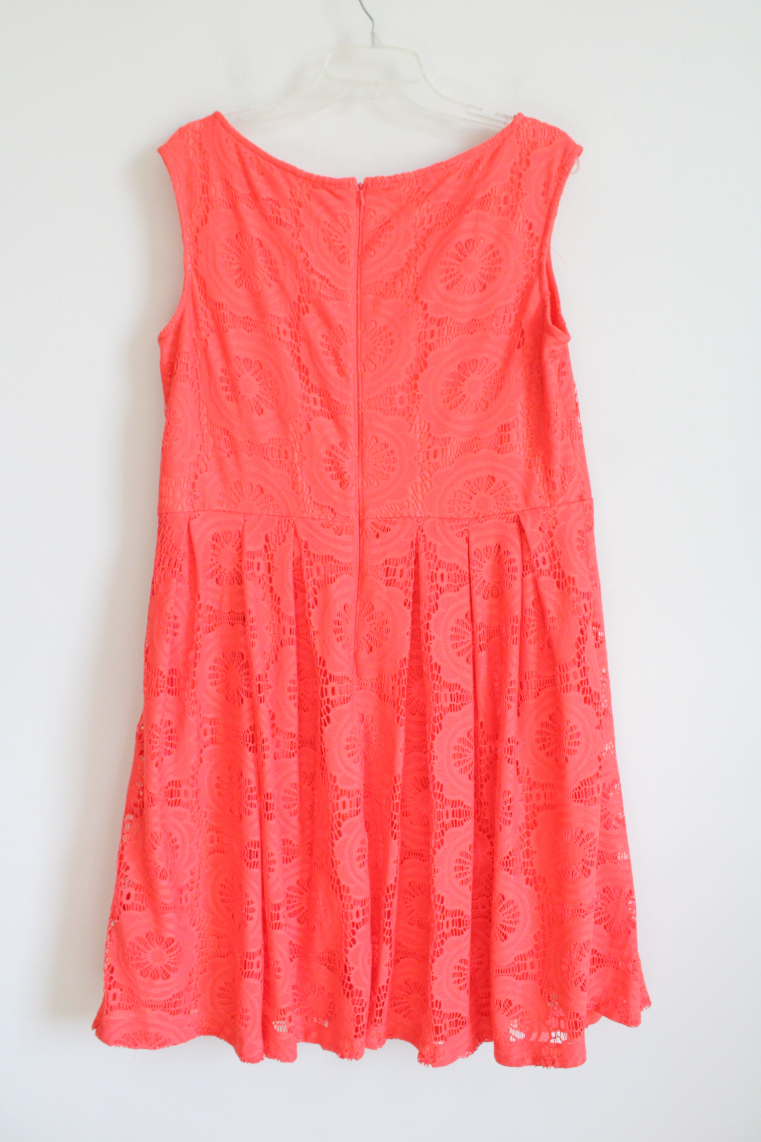 Dressbarn Orange Lace Dress | 16