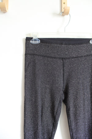 Aerie Black Silver Shimmer Leggings | M