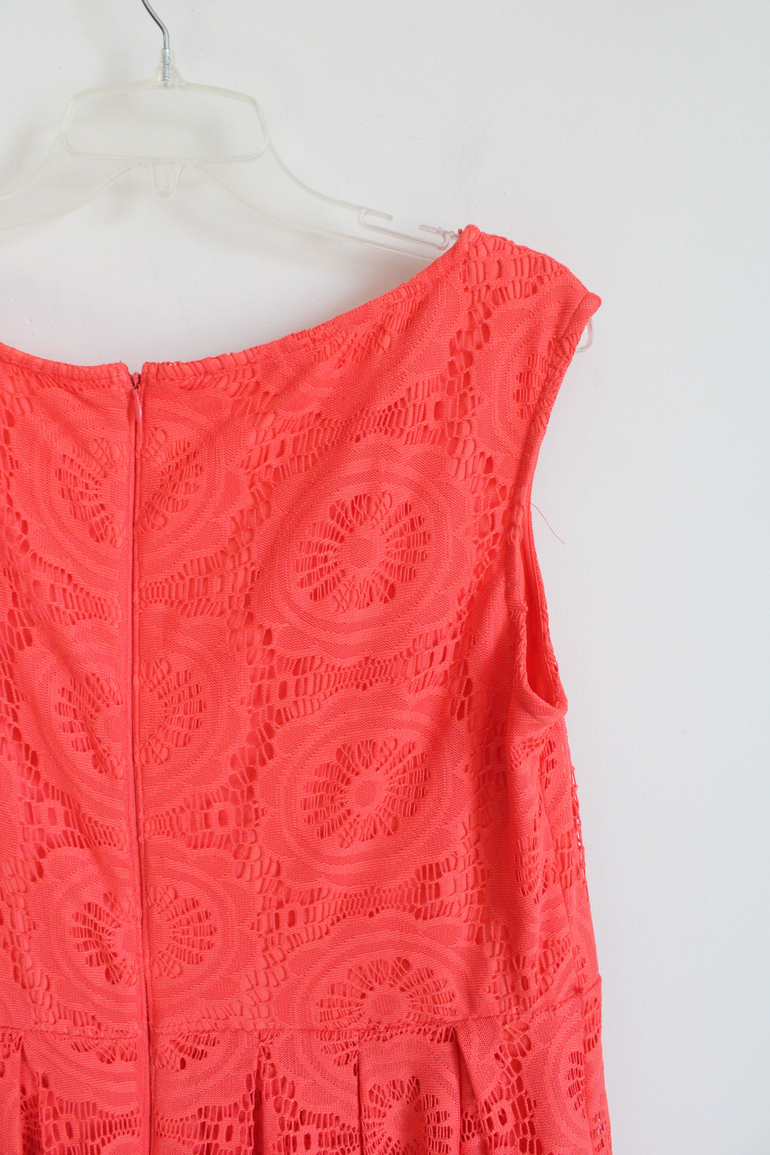 Dressbarn Orange Lace Dress | 16