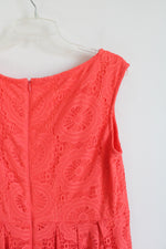 Dressbarn Orange Lace Dress | 16