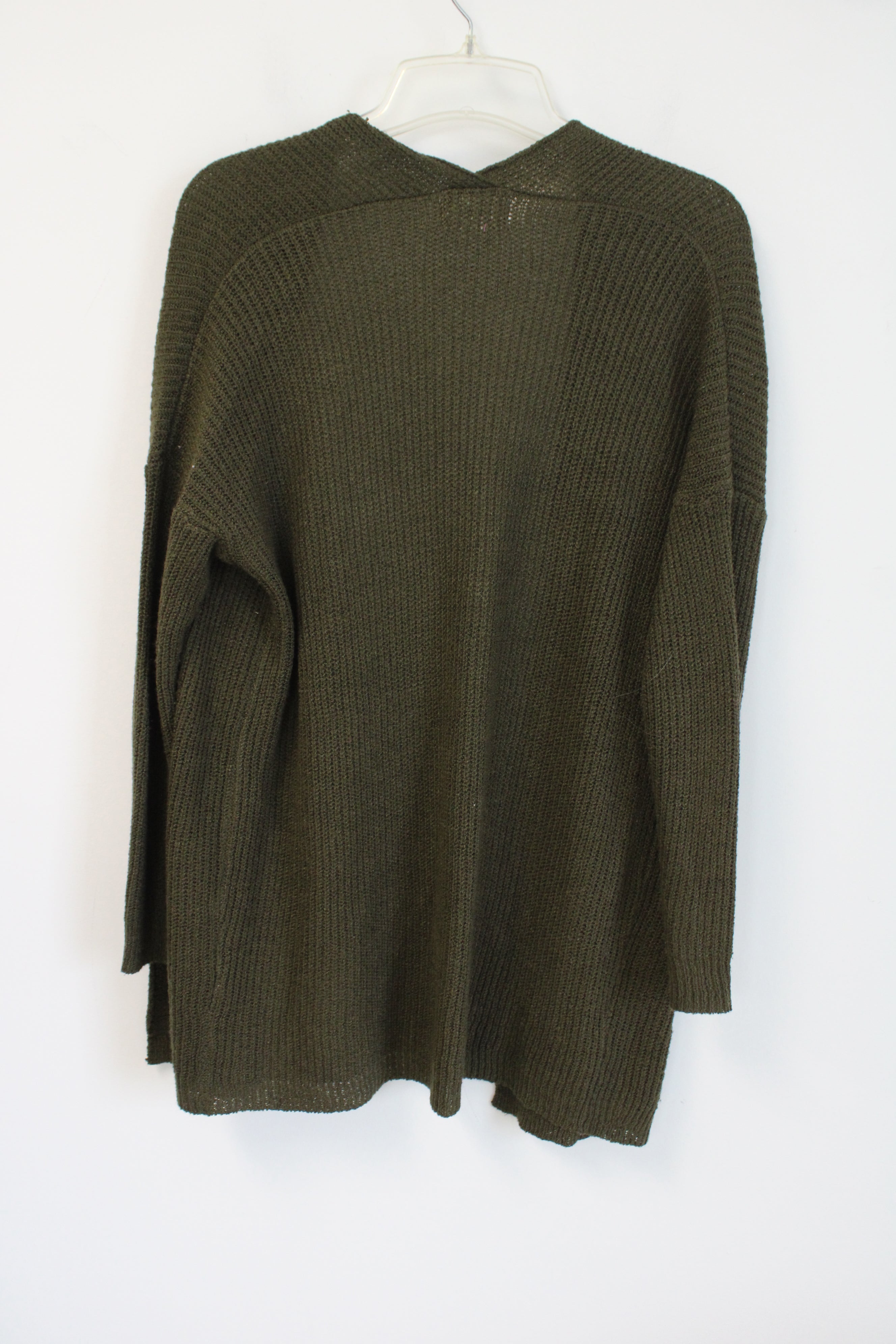 Dreamers Moss Green Knit Cardigan | S