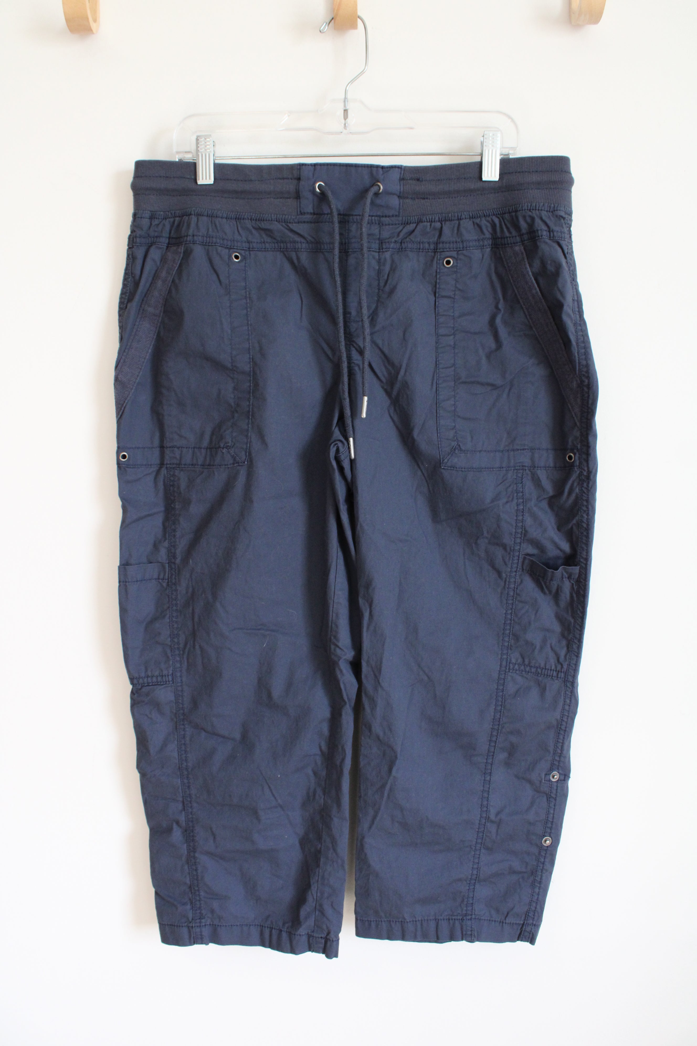 Natural Reflections Blue Cargo Capri Pants | 14