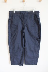 Natural Reflections Blue Cargo Capri Pants | 14