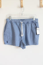 NEW Polo Ralph Lauren Blue Chambray Cotton Shorts | S