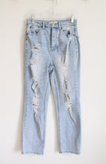 Vanilla Star Light Wash Distressed Jeans | 6