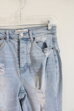 Vanilla Star Light Wash Distressed Jeans | 6