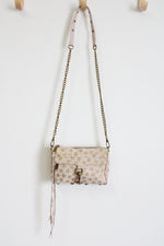 Rebecca Minkoff Mini M.A.C. Suede Gold Stars Print Crossbody Purse