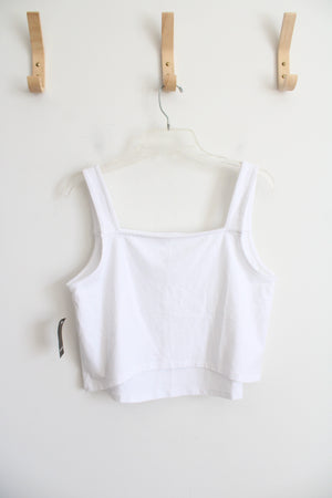 NEW Torrid White Cropped Tank Top | 2 (L)