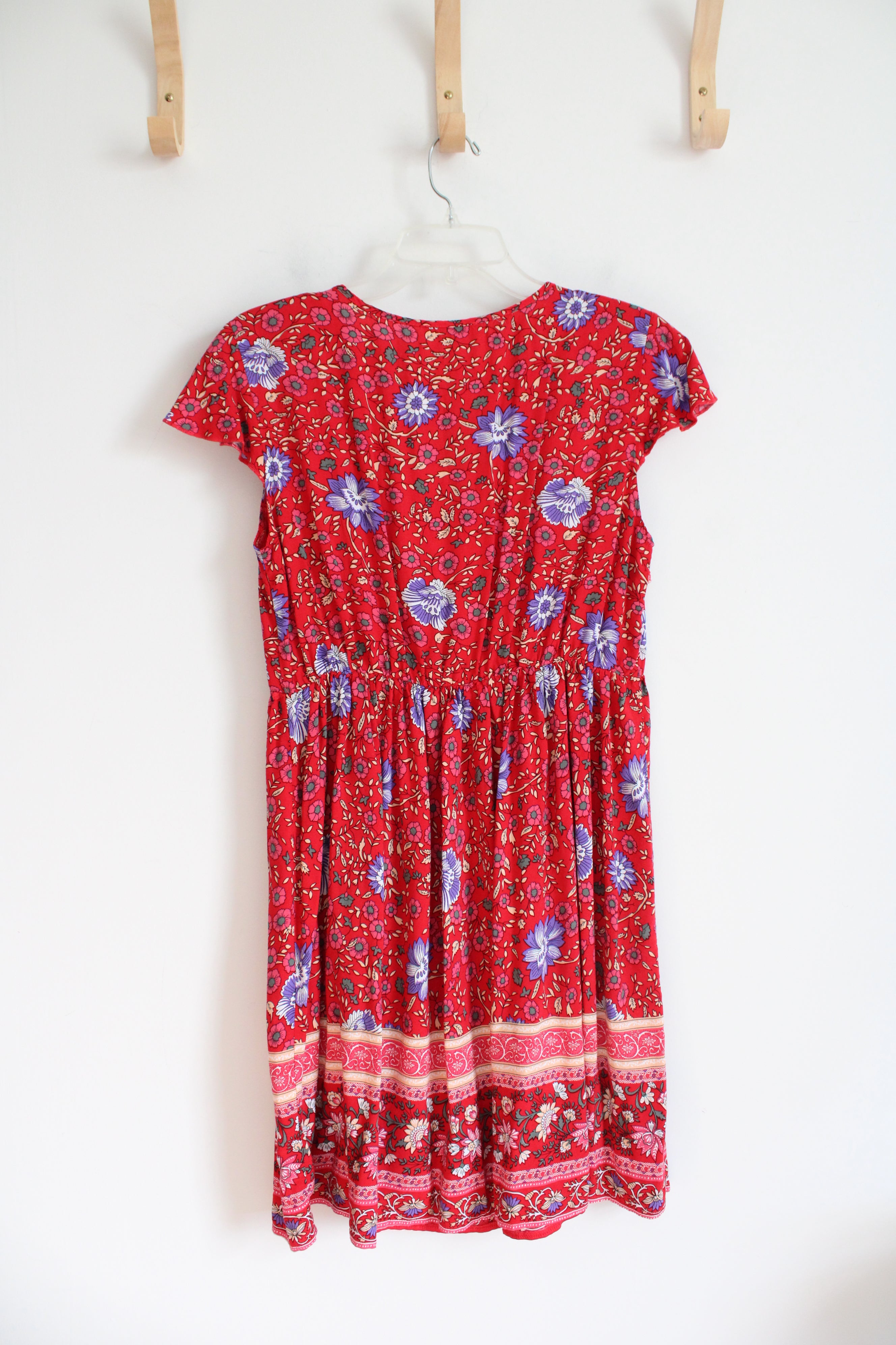 Kirundo Red & Purple Floral Dress | M