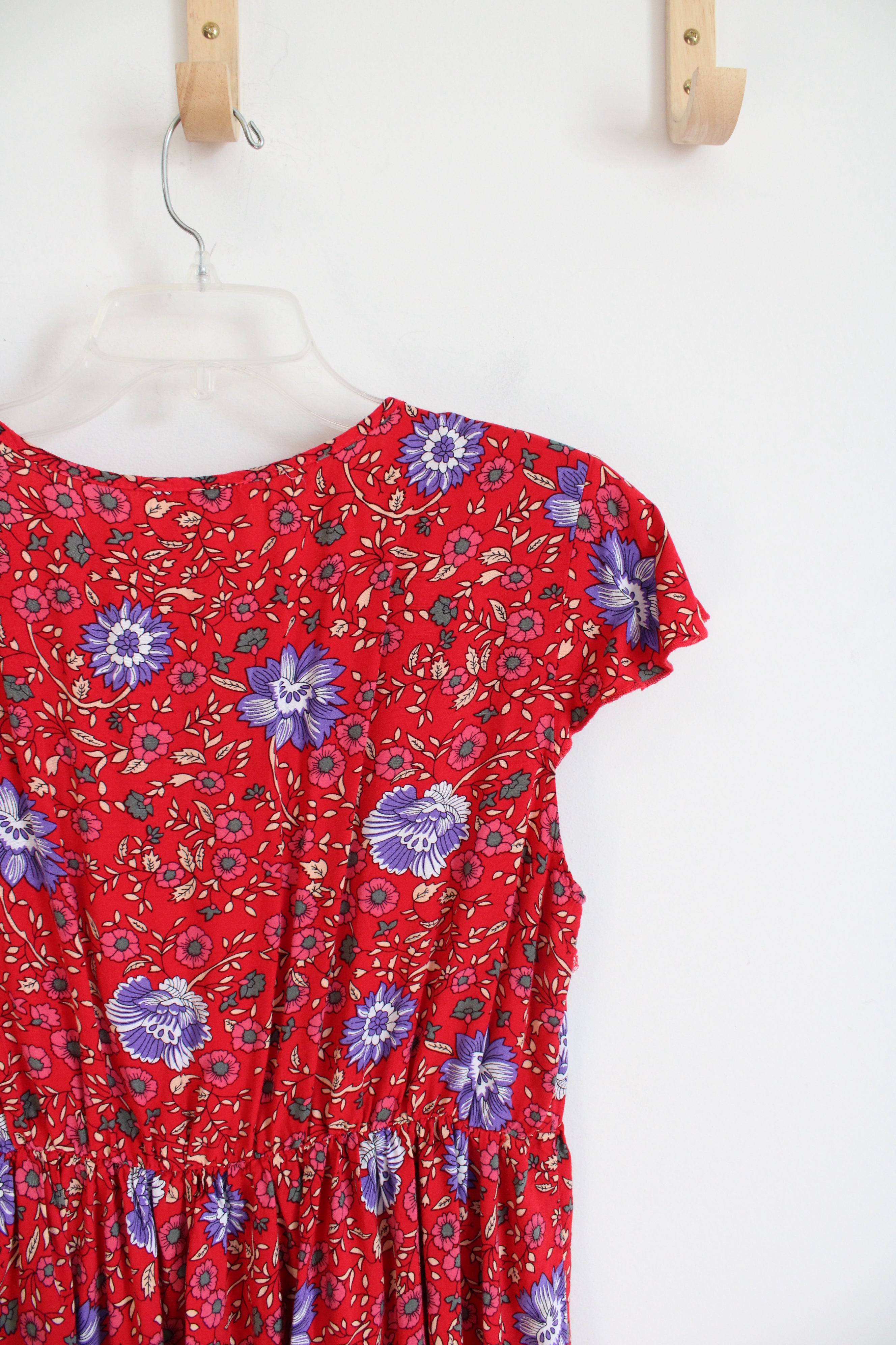 Kirundo Red & Purple Floral Dress | M