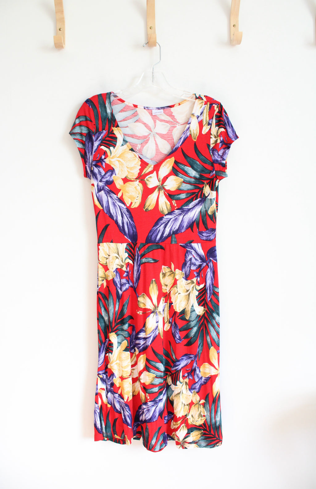 Lascana Red Tropical Floral Dress | 38 (M)