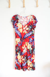 Lascana Red Tropical Floral Dress | 38 (M)