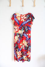 Lascana Red Tropical Floral Dress | 38 (M)