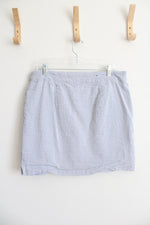 Renuar Blue & White Striped Skort | 14