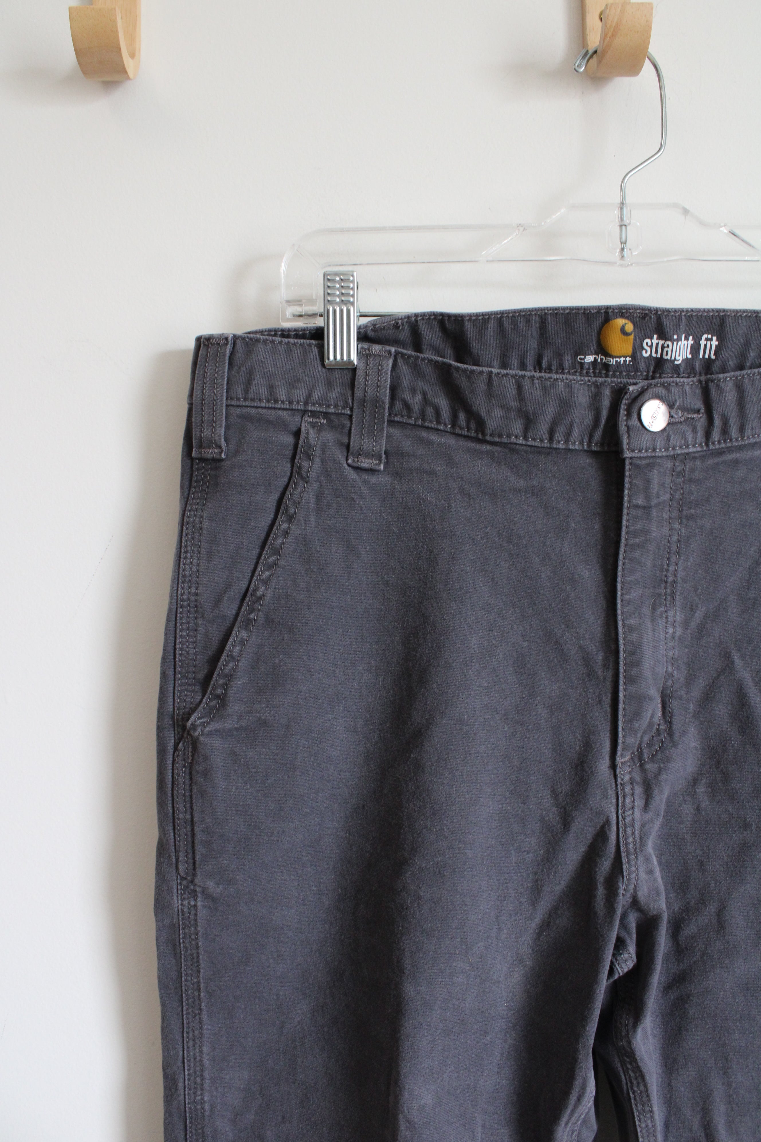 Carhartt Straight Fit Gray Pants | 36X32