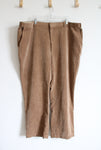 Haband Lion's Den Tan Corduroy Dress Pants | 48X30