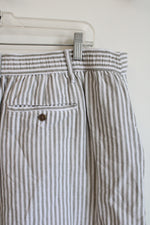 Talbots Green & White Striped Skirt | 16