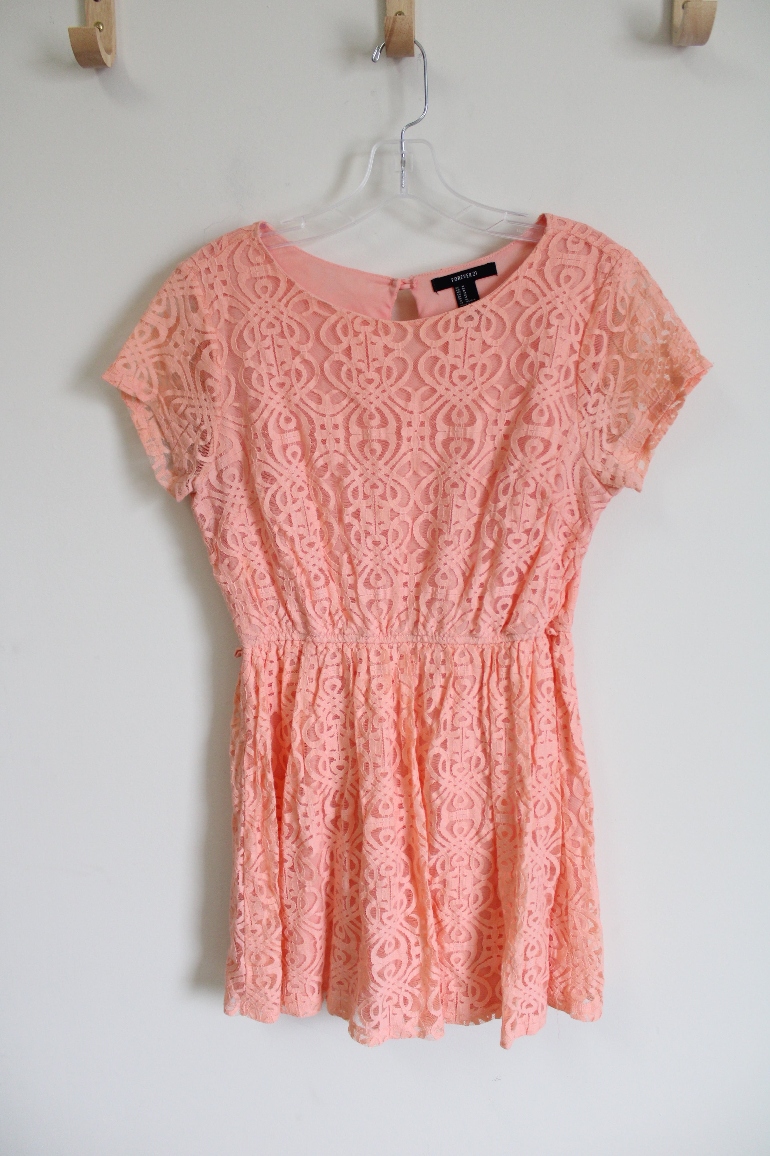 Forever 21 Pink Lace Dress | M