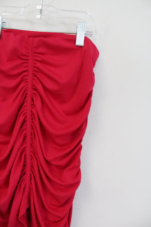 Zara Hot Pink Ruched Tube Top | S