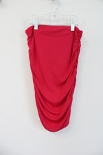 Zara Hot Pink Ruched Tube Top | S