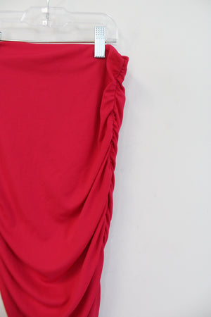 Zara Hot Pink Ruched Tube Top | S