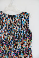 Attention Multi-Colored Patterned Sleeveless Dress | S