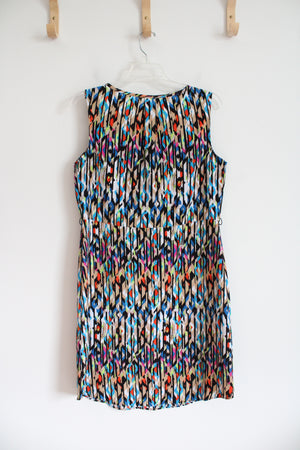 Attention Multi-Colored Patterned Sleeveless Dress | S