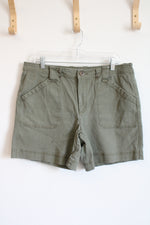 Faded Glory Olive Green Missy Stretch Shorts | 16