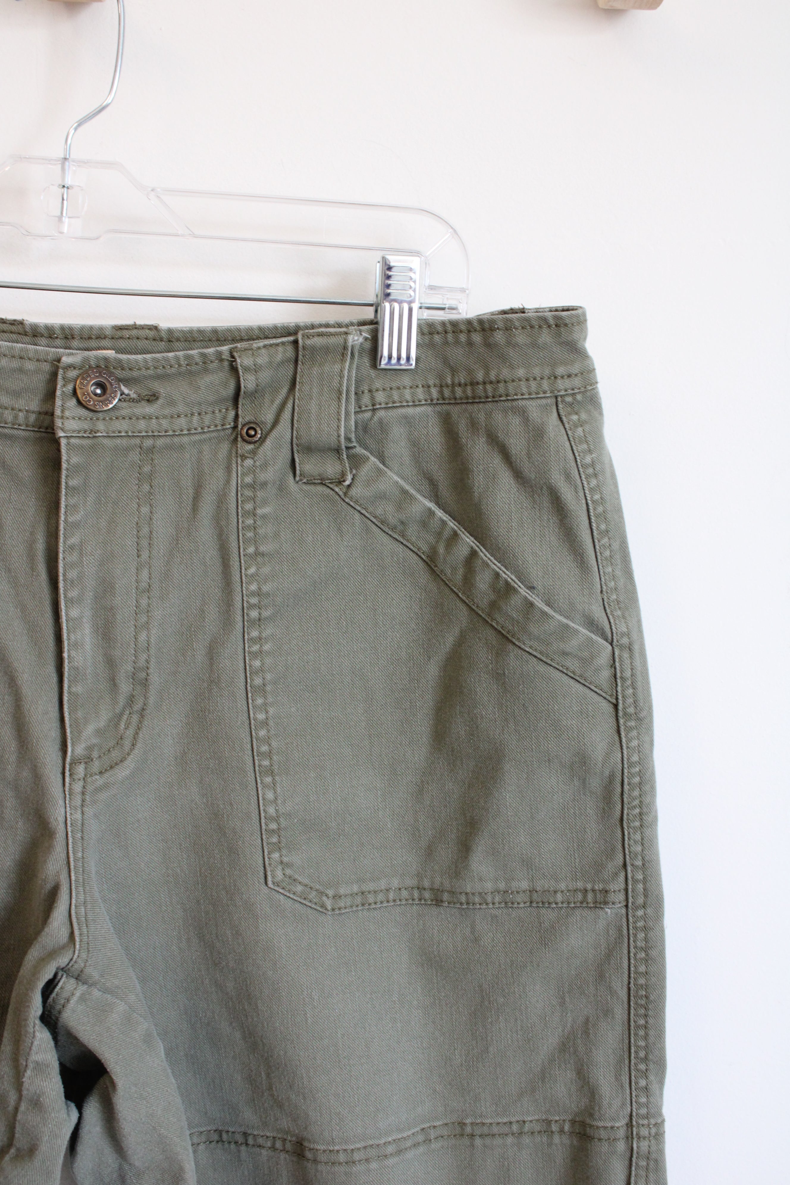 Faded Glory Olive Green Missy Stretch Shorts | 16