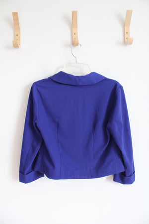 XXI Dark Blue Cropped Blazer | S Petite