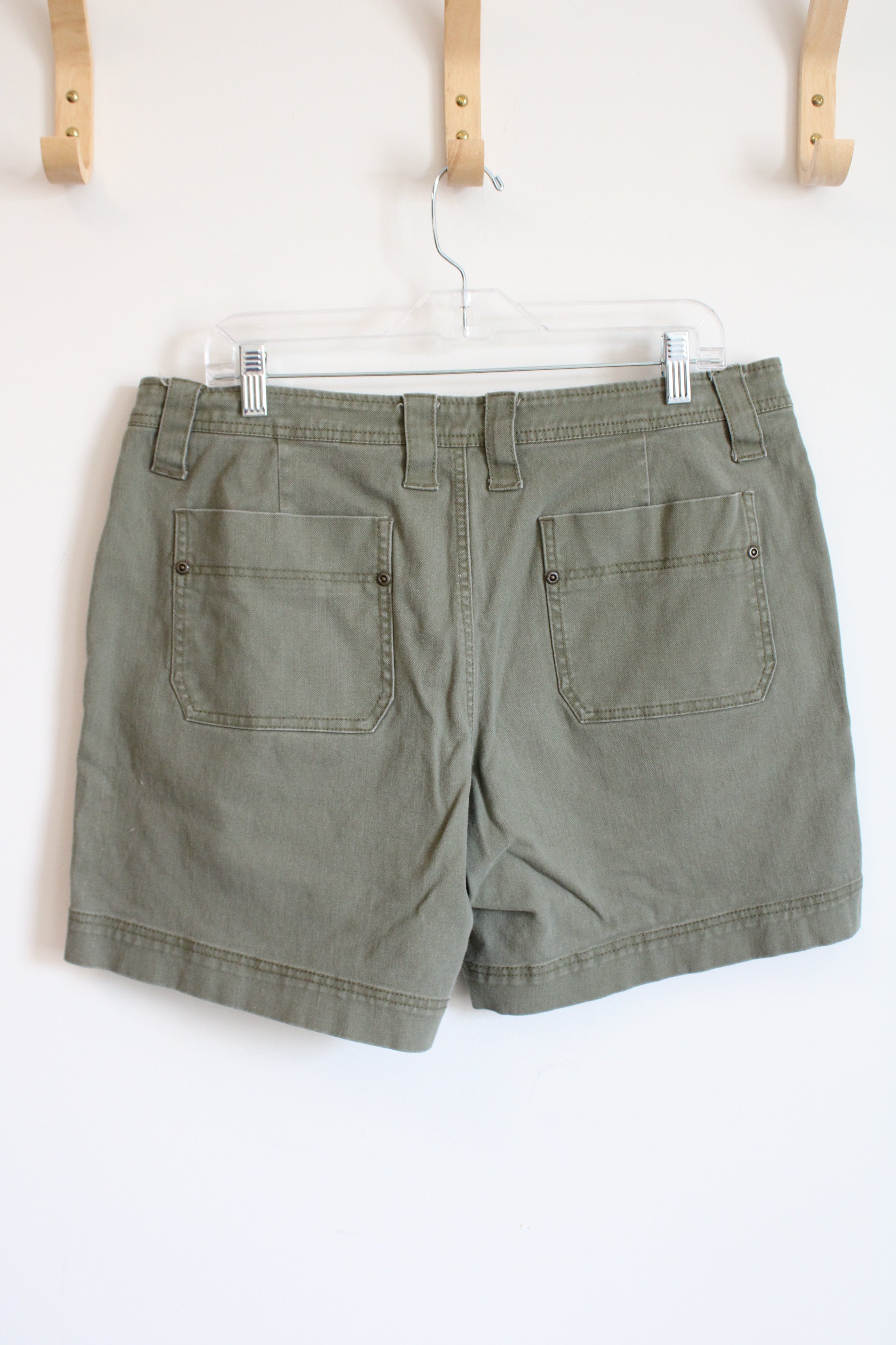 Faded Glory Olive Green Missy Stretch Shorts | 16