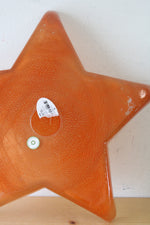 Cypress Orange Glass Star Swirl Large Tray