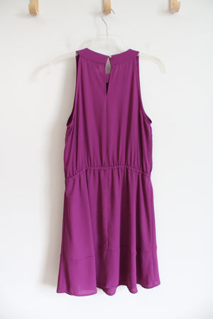 Mossimo Purple Flowy Sleeveless Dress | S