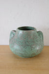 Vintage Brush McCoy Fawn Turquoise Blue Urn Vase