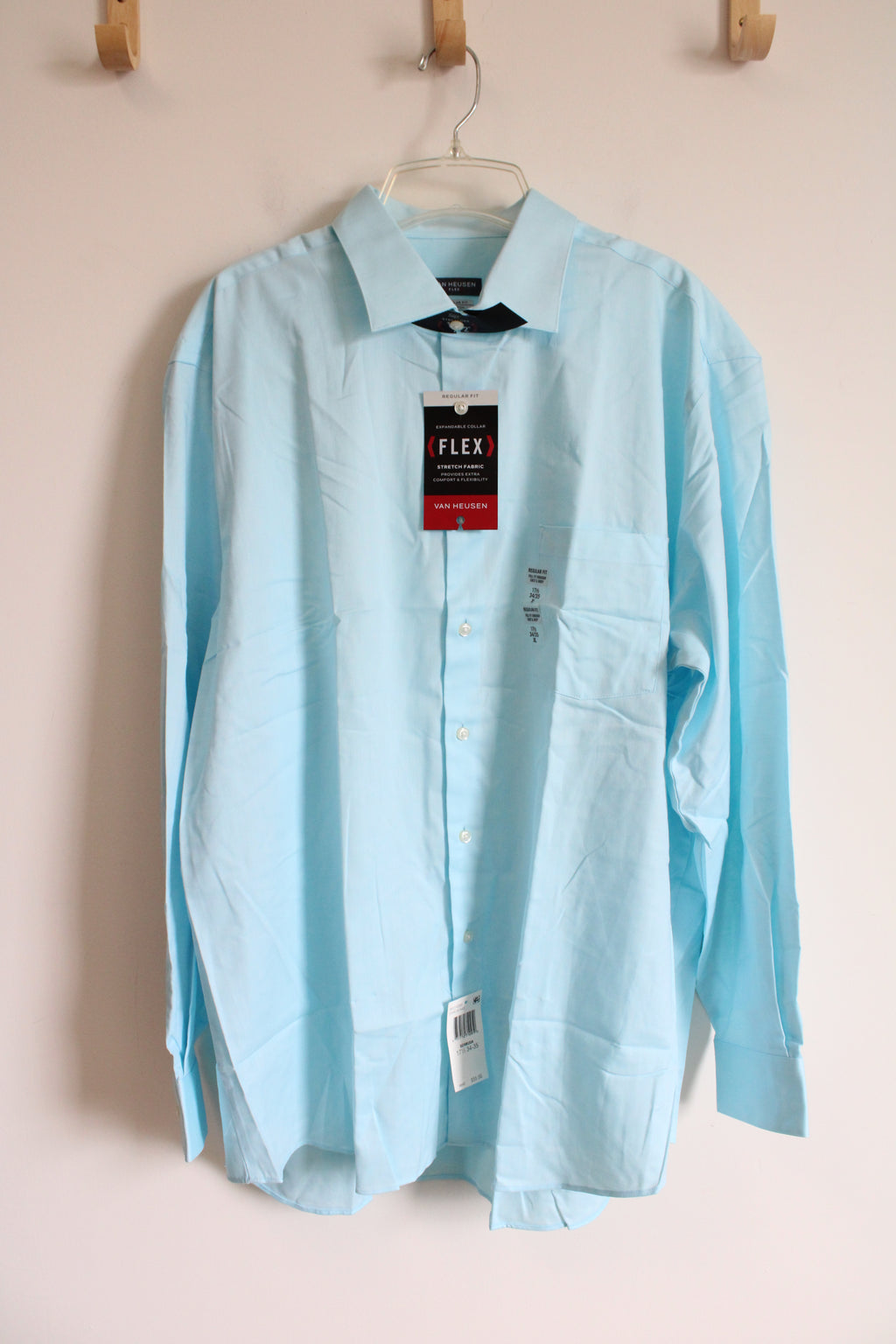 NEW Van Heusen Blue Regular Fit Button Down Shirt | XL