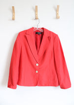 Kasper Poppy Linen Blend Blazer | 12