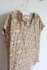 LOFT Multi-Colored Floral Top | M