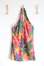 NEW Shein Bright Multi-Colored Tropical Halter Neck Dress | M