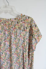 LOFT Multi-Colored Floral Top | M