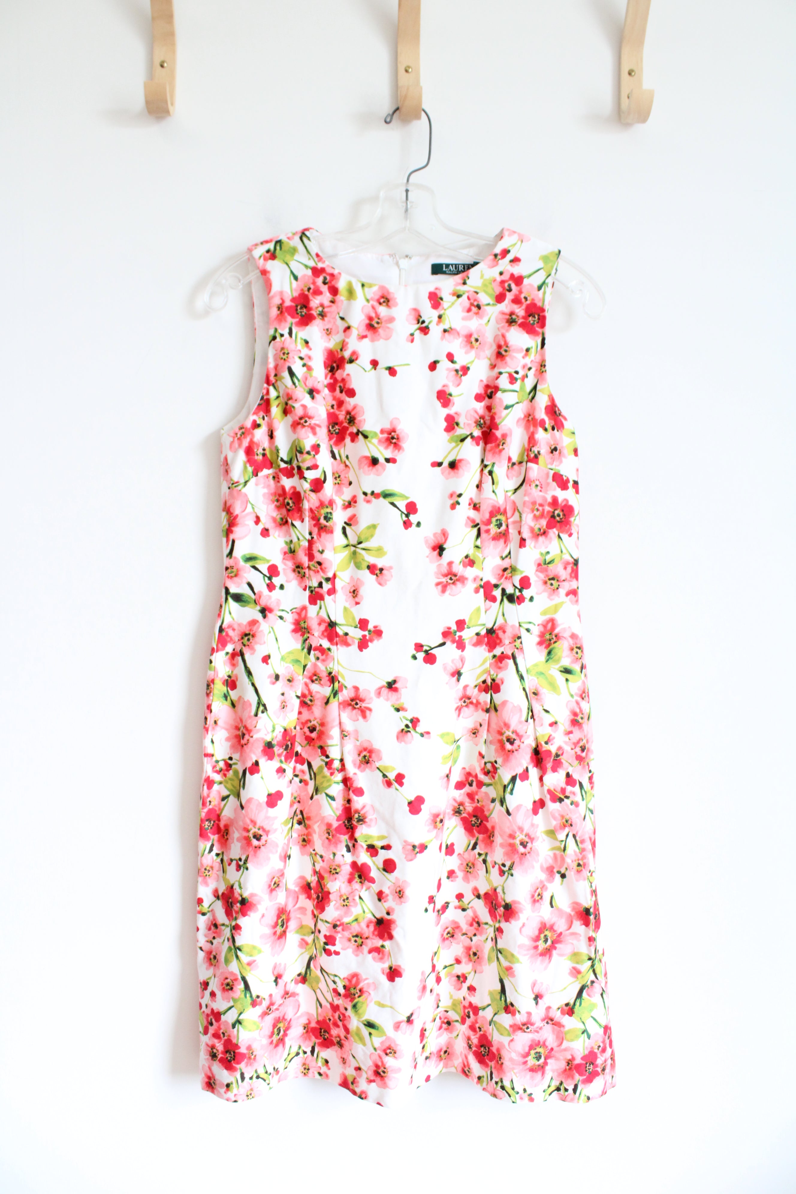 Ralph Lauren White & Pink Floral Dress | 6