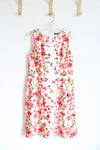 Ralph Lauren White & Pink Floral Dress | 6