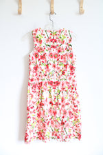 Ralph Lauren White & Pink Floral Dress | 6