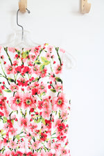 Ralph Lauren White & Pink Floral Dress | 6