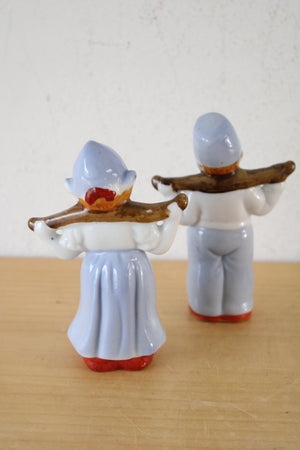 Dutch Boy & Girl Porcelain Made In Occupied Japan Figurines