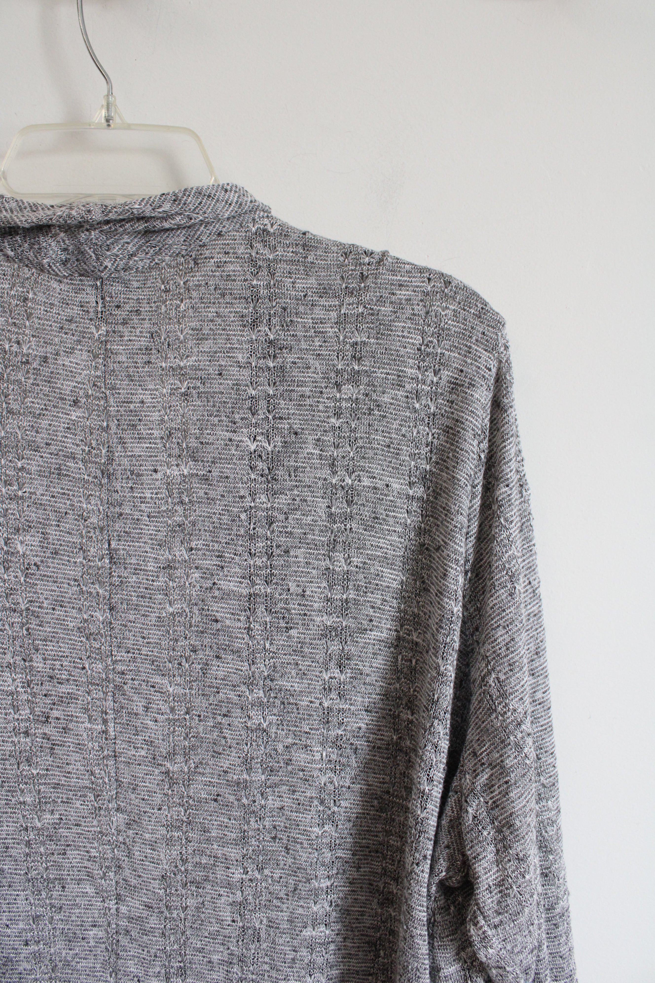 Lee Gray Knit Cardigan | 2X