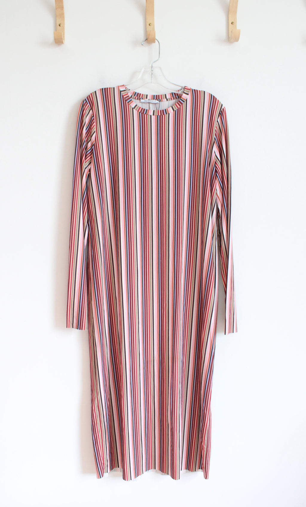 Zara Multi-Colored Striped Long Sleeved Dress | S