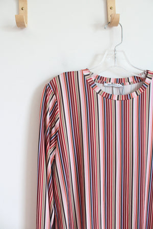 Zara Multi-Colored Striped Long Sleeved Dress | S