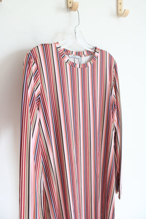 Zara Multi-Colored Striped Long Sleeved Dress | S