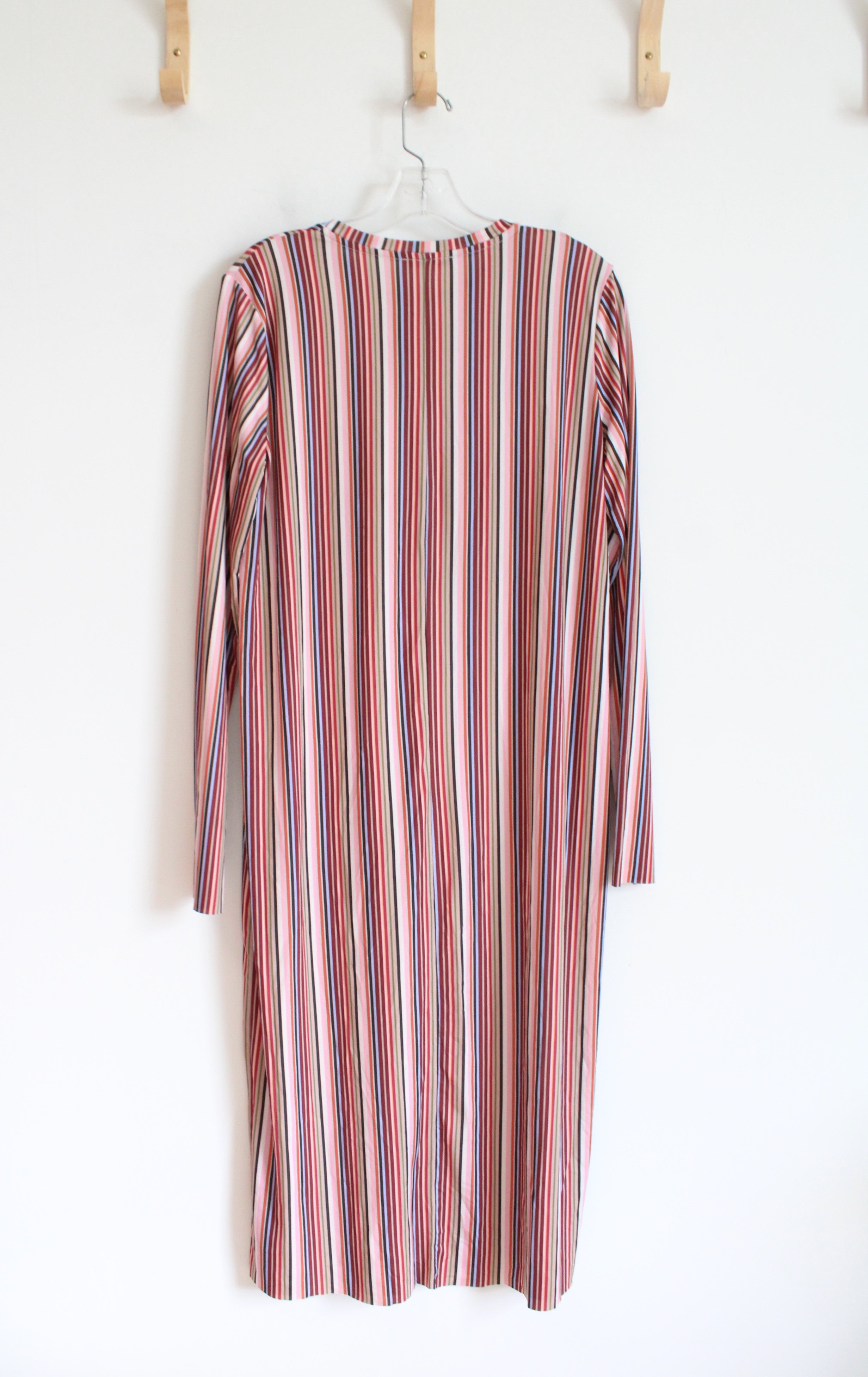 Zara Multi-Colored Striped Long Sleeved Dress | S