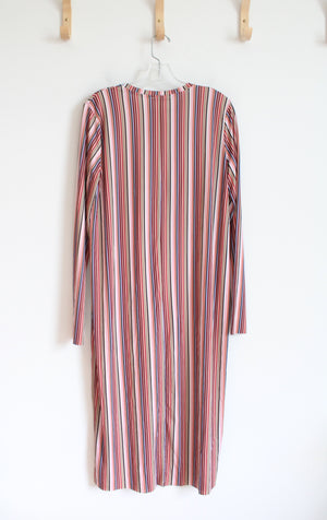 Zara Multi-Colored Striped Long Sleeved Dress | S